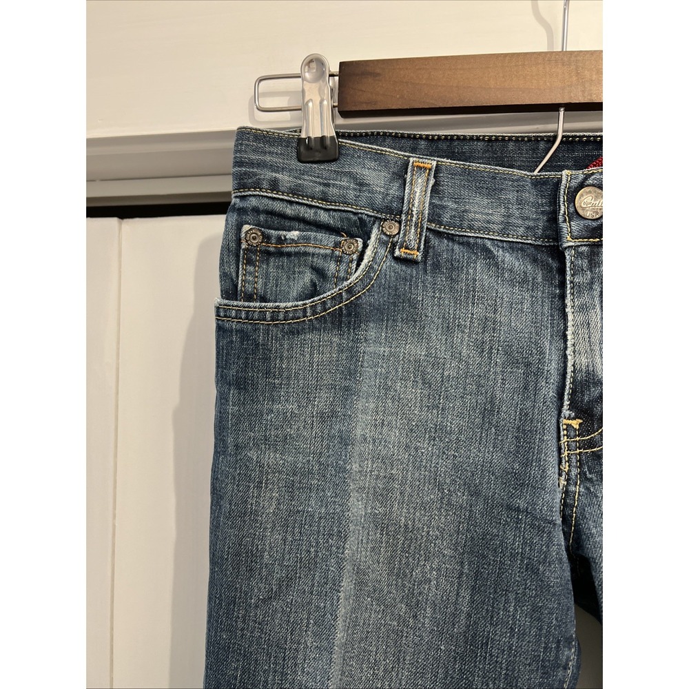 VTG Y2K Blue Cult Jeans Women's Sz 28 Flared Low Rise Denim MADE IN USA, 30x33 - Picture 4 of 10